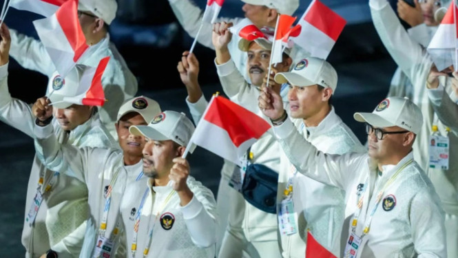 Kontingen Indonesia di Opening Ceremony SEA Games 2025