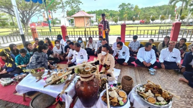 Pakanan Sahur Lewu 2023 di IAHN Tampung Penyang, Kota Palangkaraya