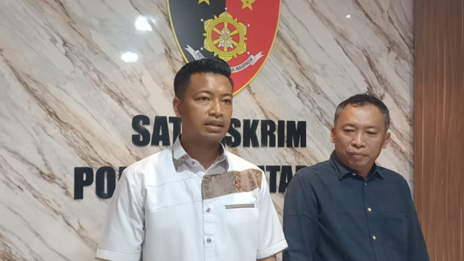Kasat Reskrim Polresta Mataram dan LPA Mataram berikan keterangan