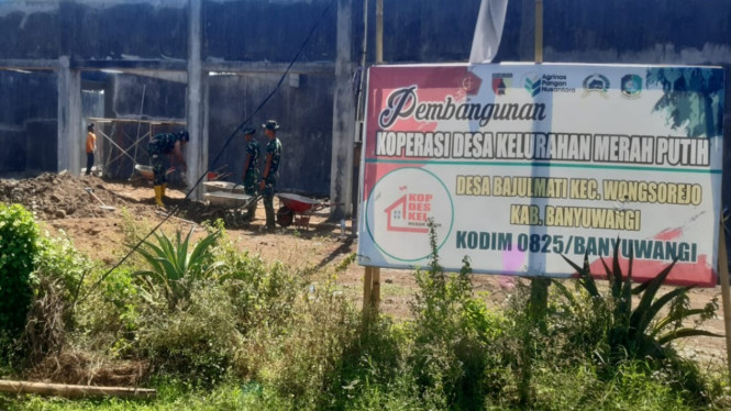 Personil Yonif TP Tulungagung di KDMP Bajulmati