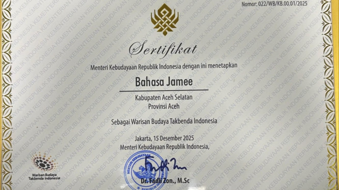 Sistem Bahasa Aneuk Jamee, Kabupaten Aceh Selatan