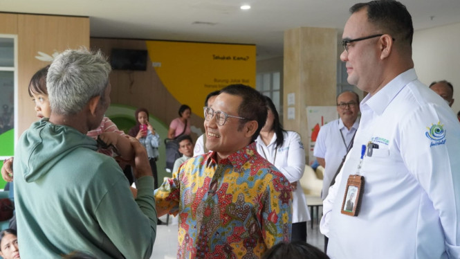 Menko PM Muhaimin Iskandar Saat Kunjungan ke RSUP Prof Ngoerah