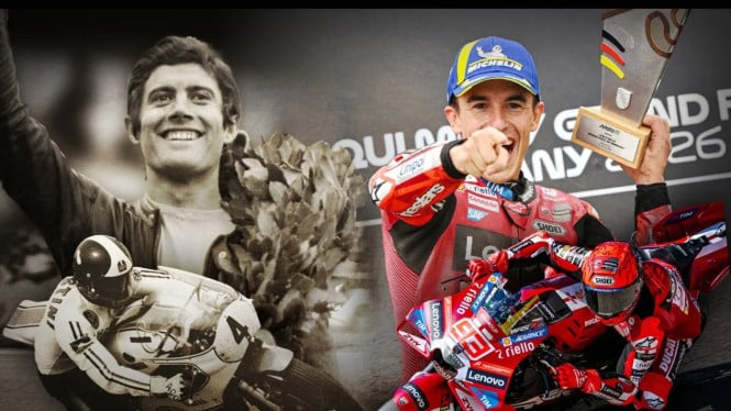 Marquez Samai Rekor Agostini: 10 Kemenangan di Satu Sirkuit.