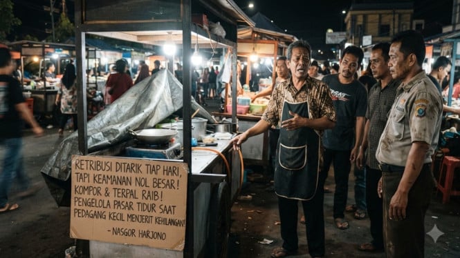 Ilustrasi pedagang nasi goreng jadi korban pencurian