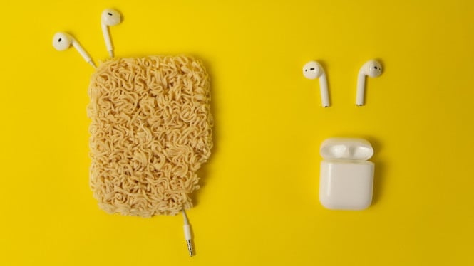 Ilustrasi earbud TWS.