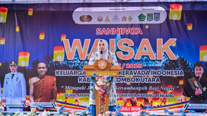 Wagub NTB dalam sambutannya pada perayaan Sannipata Saisak 2570 BE
