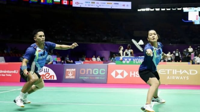 Amri Syahnawi/Nita Violina Marwah saat menghadapi wakil Taiwan di 16 besar BWF 2026