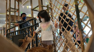 Ngabuburit Sayang Anak, Mini Zoo Jadi Tempat Favorit di Mall Karawang