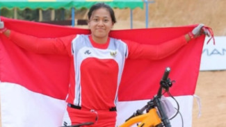 Tiara Prastika Andini Persembahkan Mendali Emas dari Cabor Sepeda MTB