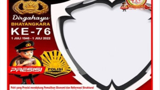 Semarakan HUT Bhayangkara ke-76 Klik Link Twibbon Disini