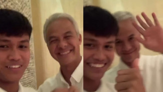Momen Ganjar Pranowo dan Hokky Caraka Baikan