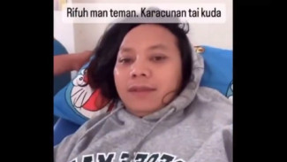 Nyentrik! YouTuber Dede Inoen Keracunan Akibat Makan Kotoran Kuda