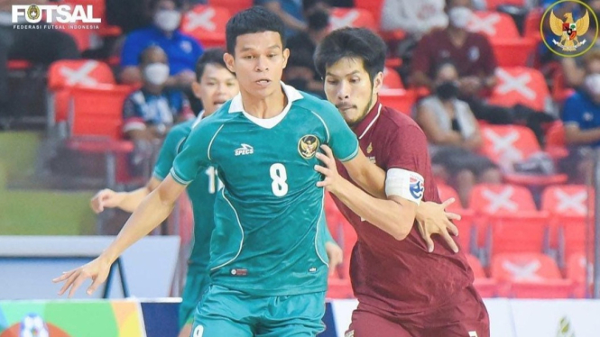 hasil pertandingan Piala AFF Futsal Indonesia vs Thailand