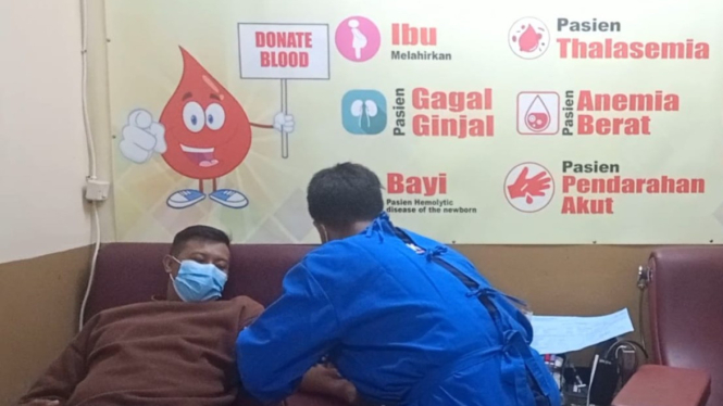 Pelaksanaan donor darah di PMI Kabupaten Sukabumi