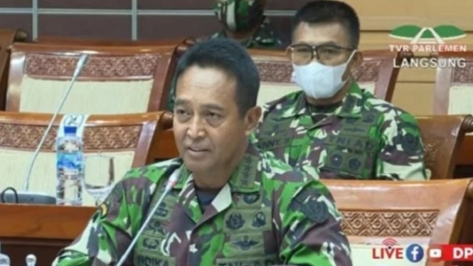 Panglima TNI Andika Perkasa di DPR