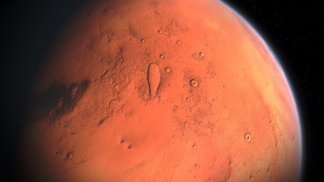 Ilustrasi Planet Mars
