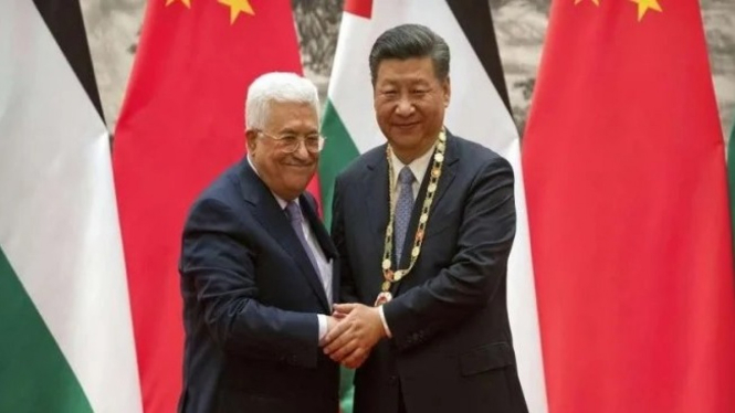 Xi Jinping bertemu Presiden Palestina Mahmoud Abbas