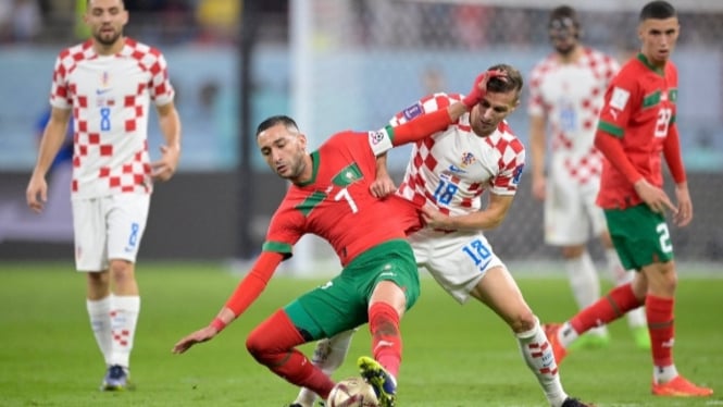 Timnas Maroko vs Timnas Kroasia Piala Dunia 2022