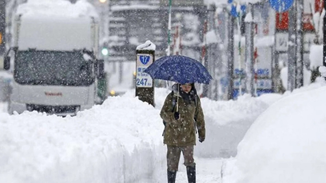 Badai salju di Jepang