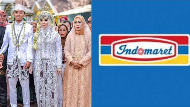 Pernikahan Norma dan Logo Indomaret