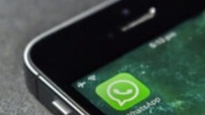 Aplikasi WhatsApp di handphone