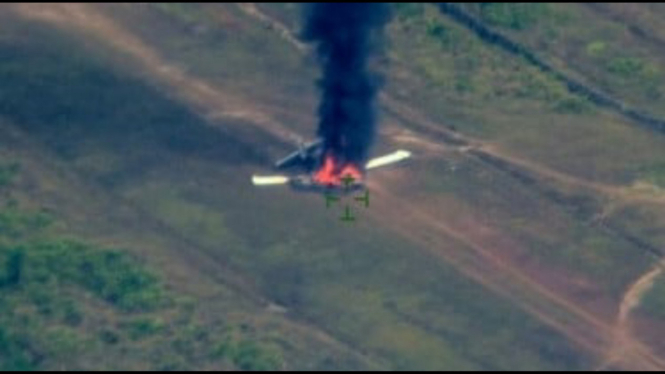 Pesawat Susi Air diduga dibakar KKB di Bandara Paro Nduga