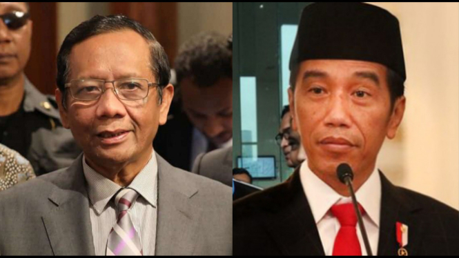 Menkopolhukam Mahfud MD dan Presiden Jokowi
