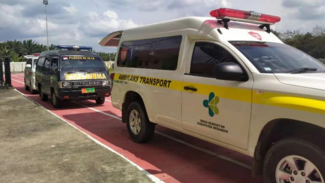 ambulan untuk evakuasi kapolda jambi