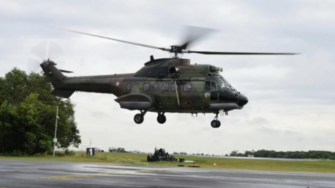 helikopter super Puma Milik TNI AU