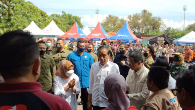 Jokowi Cek Lokasi Buffer Zone