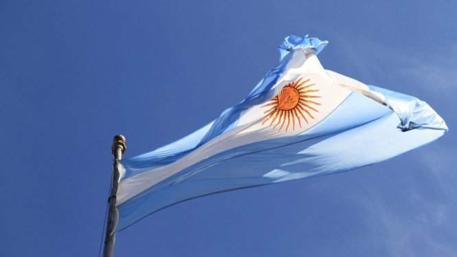 Ilustrasi bendera Argentina