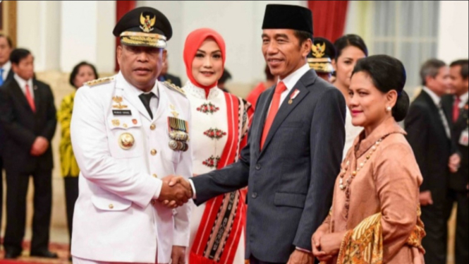 Gubernur Maluku Murad Ismail dan Jokowi
