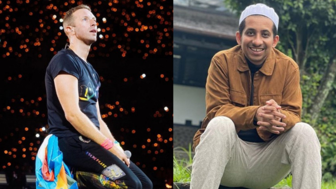 Foto Coldplay dan Habib Ja'far