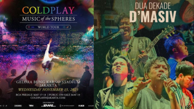 Konser Coldplay dan D'masiv