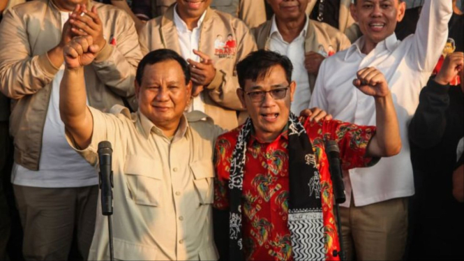 Prabowo Subianto dan Budiman Sudjatmiko