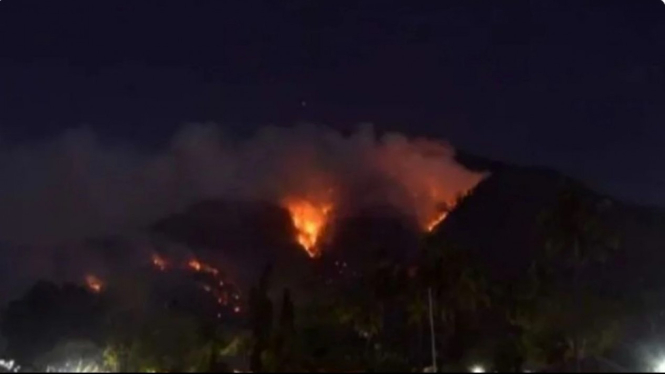 Kebakaran Hutan di Gunung Ciremai