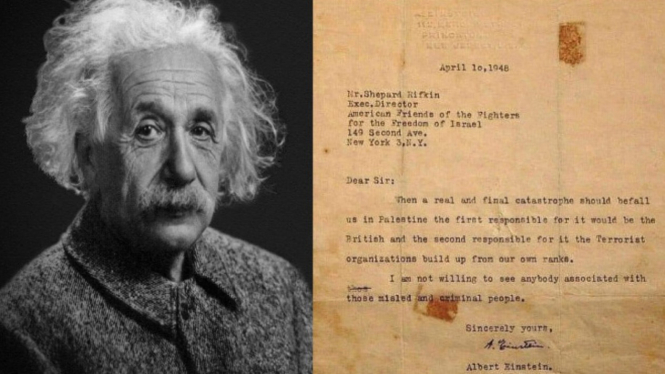 Albert Einstein dan Isi Suratnya