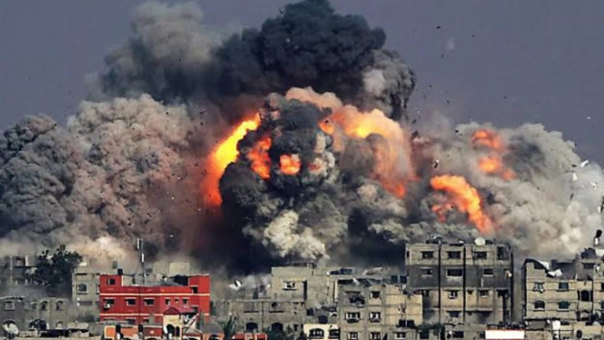 Serangan Rudal Militer Israel di Jalur Gaza