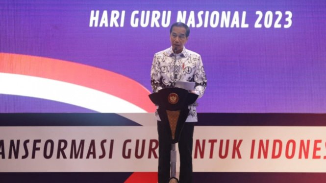 Presiden Jokowi Hadir dalam Acara HUT PGRI di Jakarta