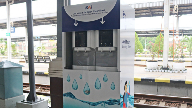Water Station di Stasiun Cirebon dan Cirebon Prujakan