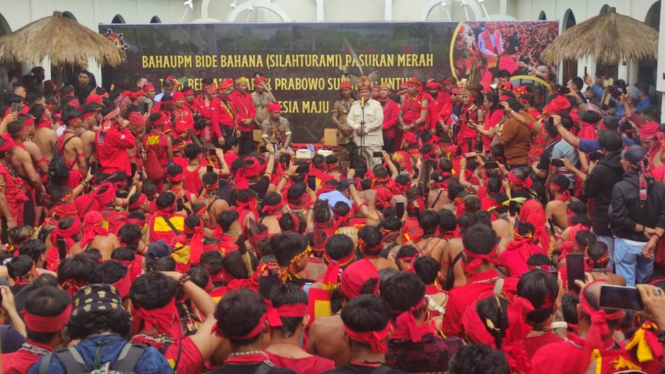 Prabowo Subianto kampanye di Kalimantan.