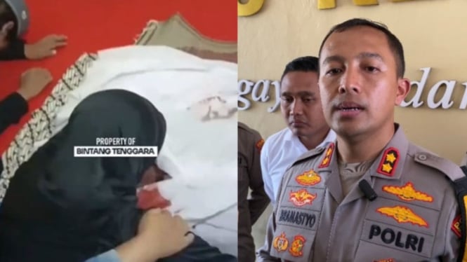 Polisi tetapkan empat orang tersangka atas tewasnya santri di Kediri.