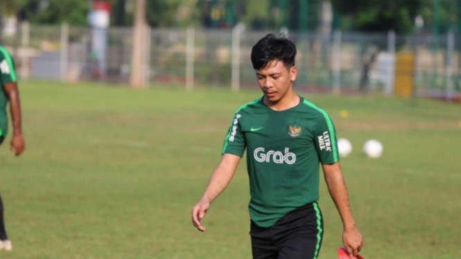 Wahyudi Hamisi saat ikut seleksi masuk Timnas Indonesia.