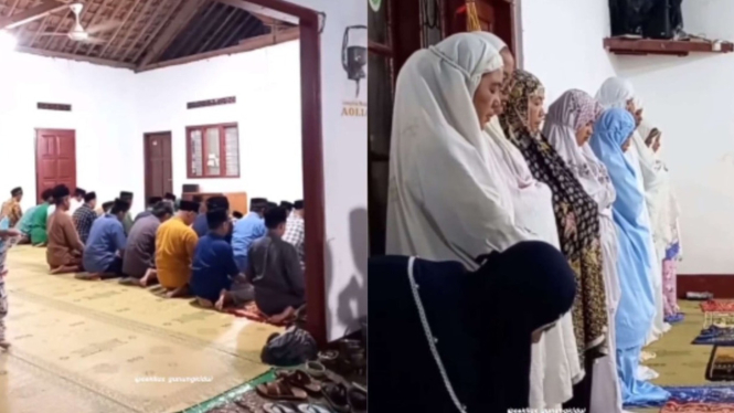 Jamaah Masjid Aolia Gunungkidul Jogja.