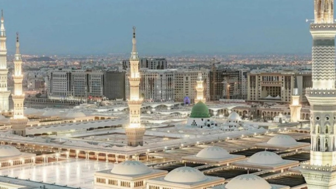 Masjid Nabawi, Madinah, Arab Saudi.