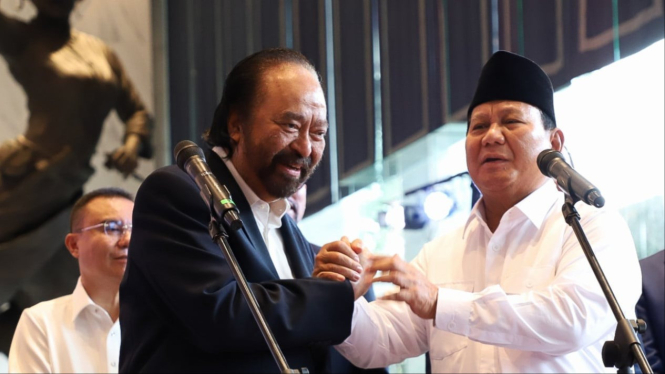 Pertemuan Prabowo Subianto dan Surya Paloh