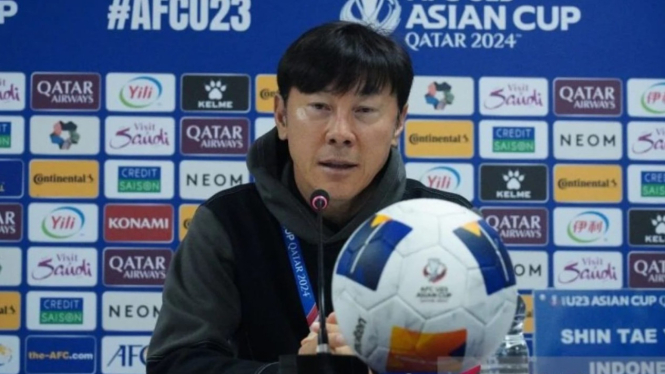 Pelatih Timnas Indonsia, Shin Tae-yong.