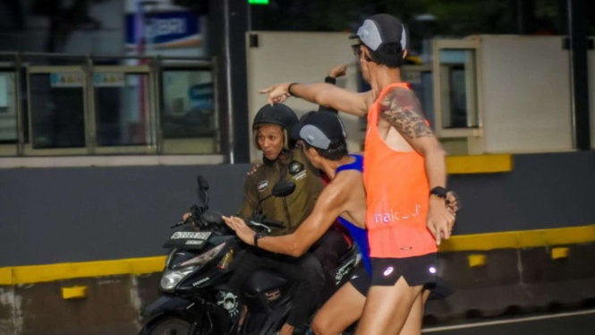 Penjambret viral di CFD Sudirman, Jakarta.