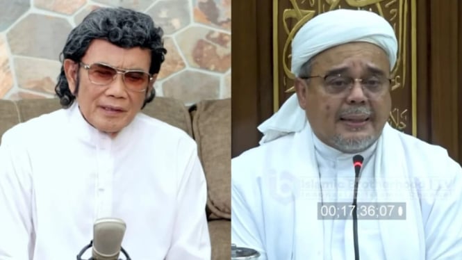 Rhoma Irama dan Habib Rizieq Shihab.