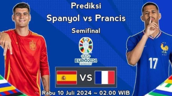 Semifinal Piala Euro 2024: Spanyol vs Prancis.